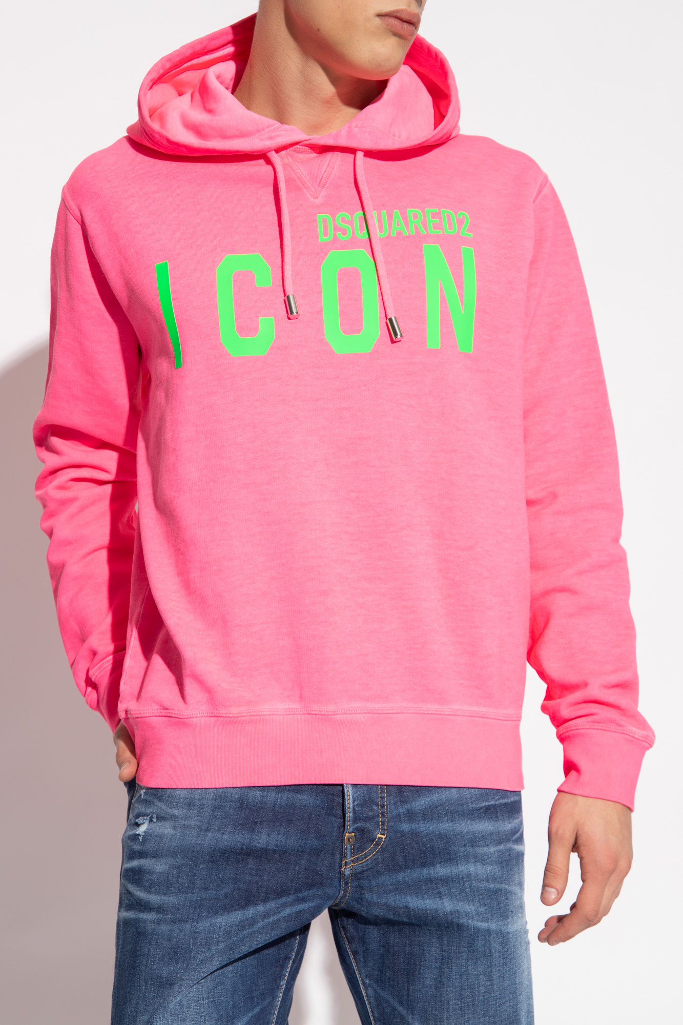 Neon pink 2025 hoodie mens